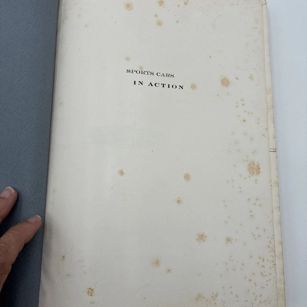 Sports Cars in Action John R Bond 1954 Hardcover 1st Ed Vintage Automotive Book